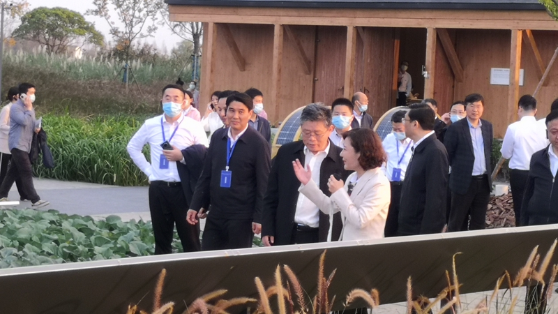 國(guó)家發(fā)改委黨組成員郭蘭峰、浙江省常務(wù)副省長(zhǎng)徐文光一行調(diào)研浙農(nóng)嘉善萬畝水稻種植示范區(qū)